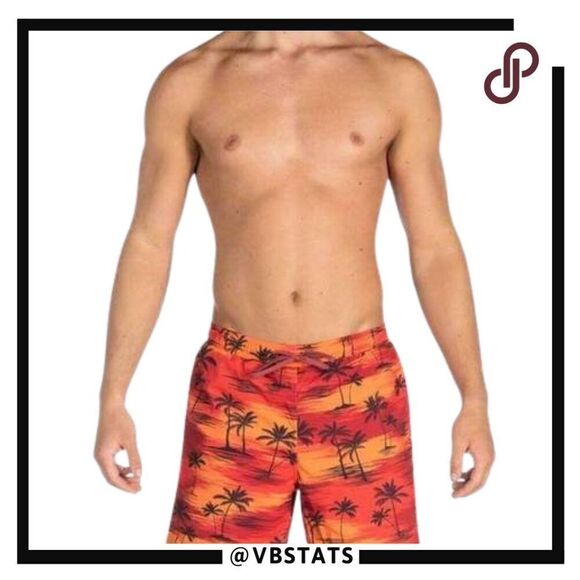 Saxx Cannonball 2in1 Men's Hybrid Shorts / Swim Trunks Color Sunset in Size XL - Picture 1 of 11